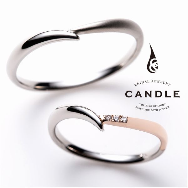 兵庫県　安い結婚指輪　安くておしゃれな結婚指輪　キャンドル　マーブル　marble　コンビリング