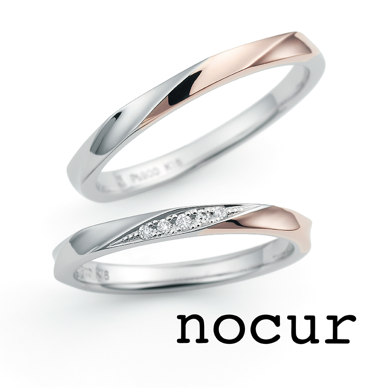 兵庫県　安い結婚指輪　安くておしゃれな結婚指輪　ノクル　コンビリング