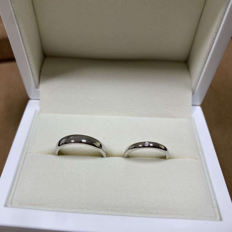 手作り結婚指輪　Pt900