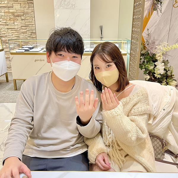 京都市伏見区｜二人で作る手作り結婚指輪をご成約いただきました