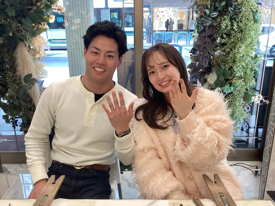 兵庫県小野市よりご来店 garden京都本店の専門ジュエリーショップで手作り指輪・バングル体験