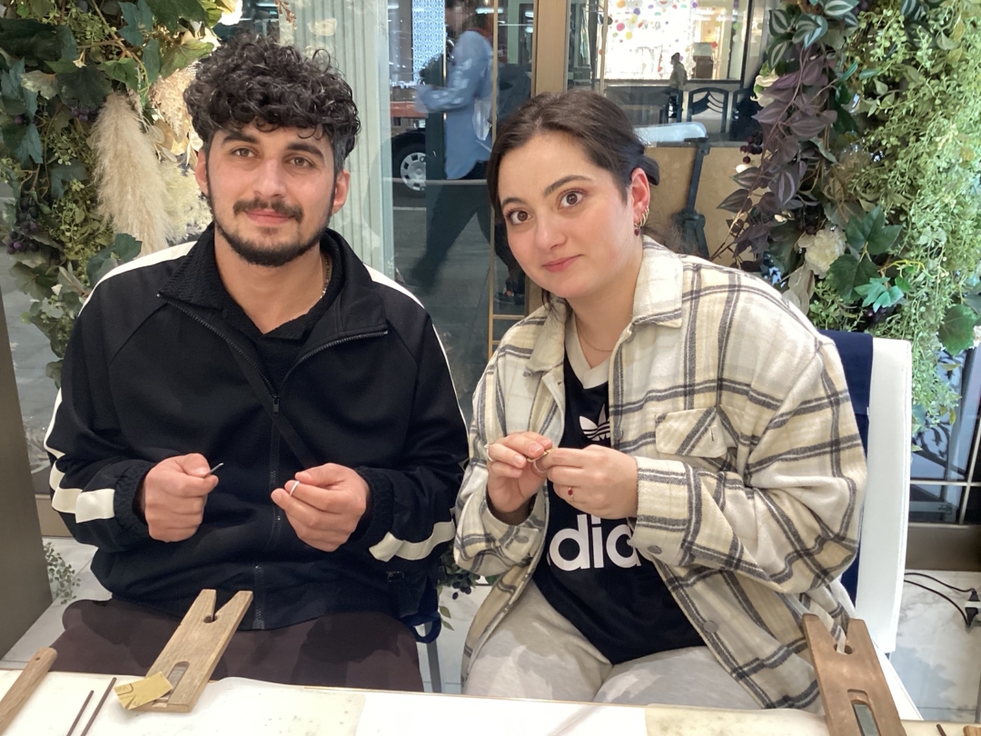 トルコ・フランスより海外のお客様 四条烏丸手作り指輪工房で手作り指輪体験