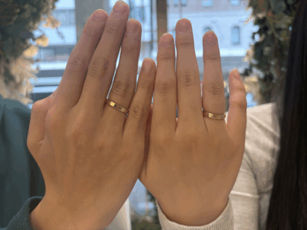 京都市西京区からご来店　手作り指輪（ペアリング）体験を頂きました