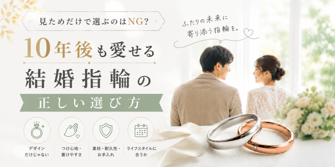 後悔しない結婚指輪選び｜長く愛せるリングの見つけ方