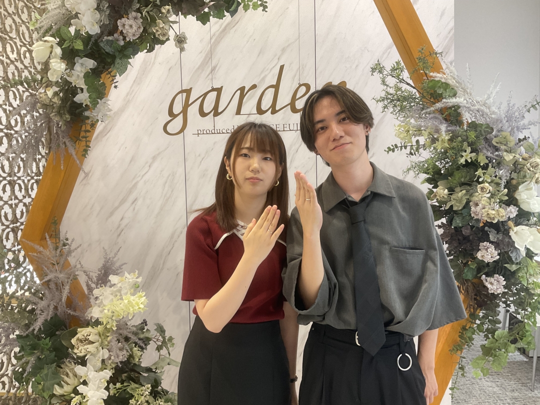大阪市より日帰り旅行でご来店 手作り指輪（ペアリング）体験いただきました