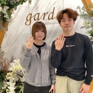 京都舞鶴市 ・福井県小浜市よりご来店 手作り指輪(ペアリング)体験いただきました